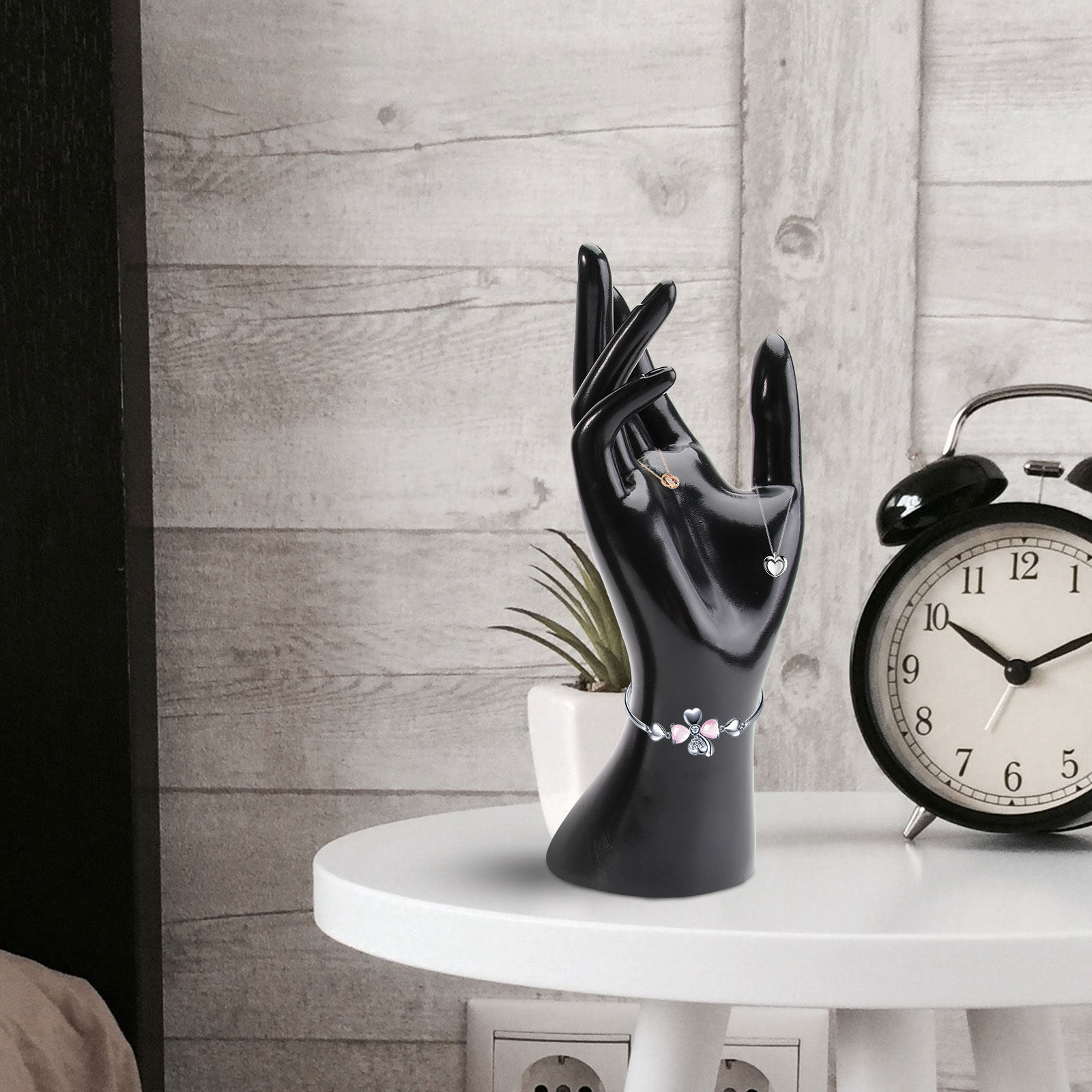 Jewelry Organizer Watches - 2 Stück Weibliche Mannequin-Hand Schmuckständer Schwarz