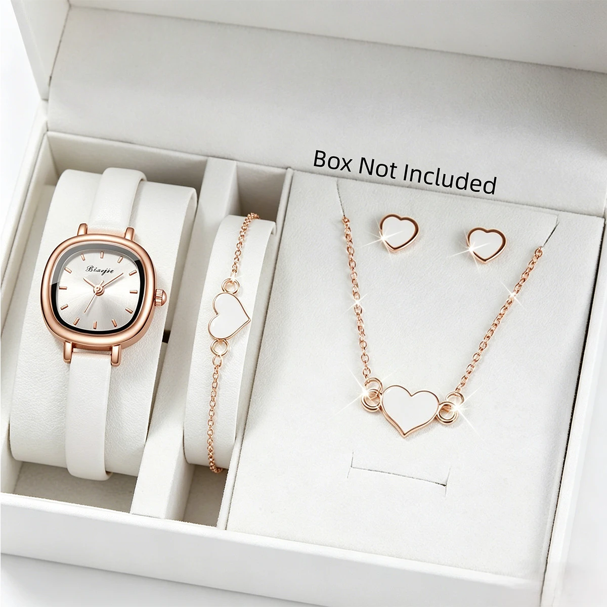 Fine Jewelry Watches Women - 5-teiliges Modisches Quadratisches Zifferblatt Damen Quarzuhr