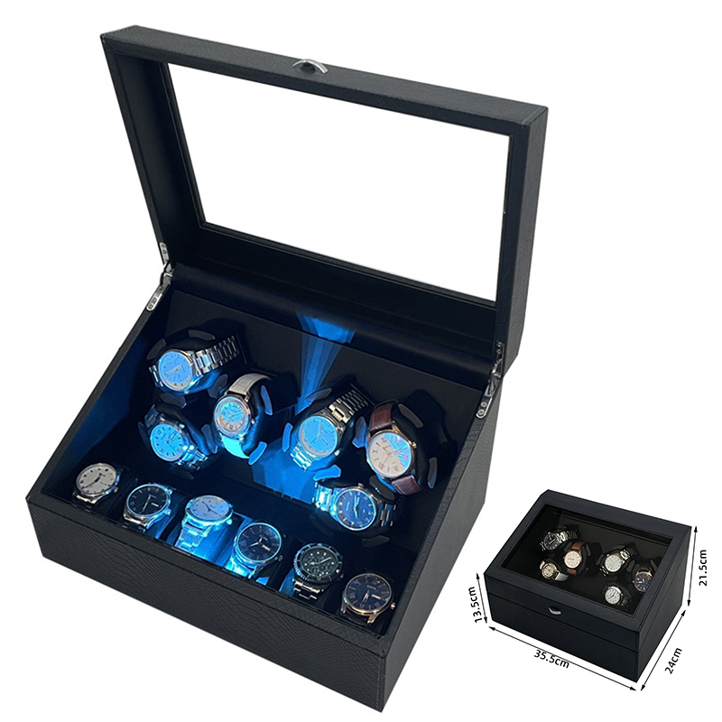 Jewelry And Watches Store - Uhrenbeweger-Box für Automatikuhren, Box 6 Uhren,