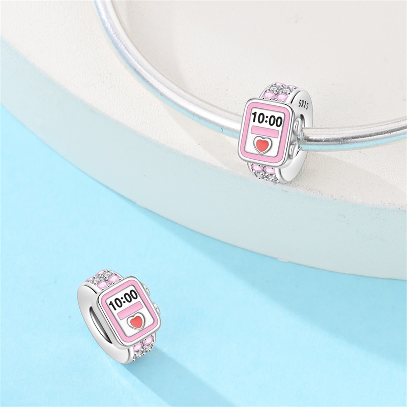 Fine Jewelry Watches Women - 925 Sterling Silber Studenten-Sportuhr-Charms Perlen Passend