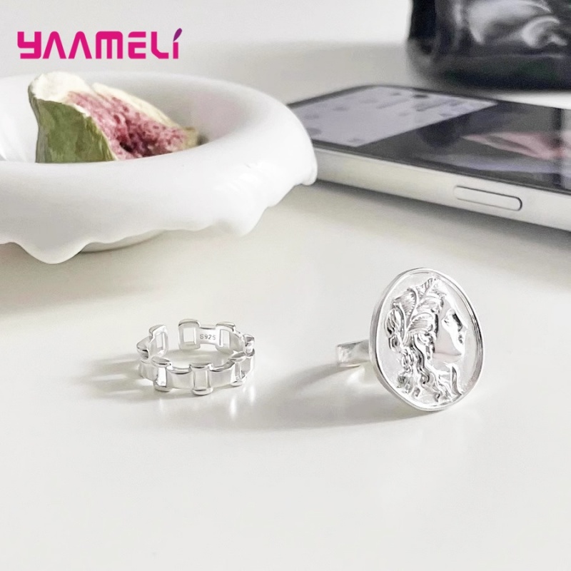 Fine Jewelry Watches Women - 925 Silber Uhrenkette Ringe für Damen