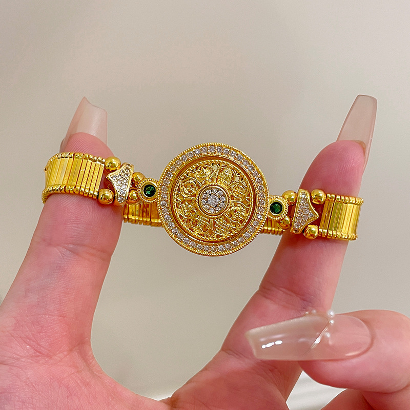 Fine Jewelry Watches Women - Klassische, mit Diamanten eingelegte kreisförmige Armbänder