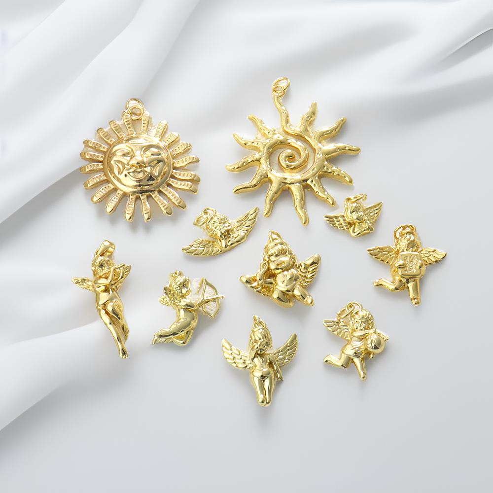 Moon Star Earrings - 1 Stück modischer und personalisierter Sonnenengel-Anhänger