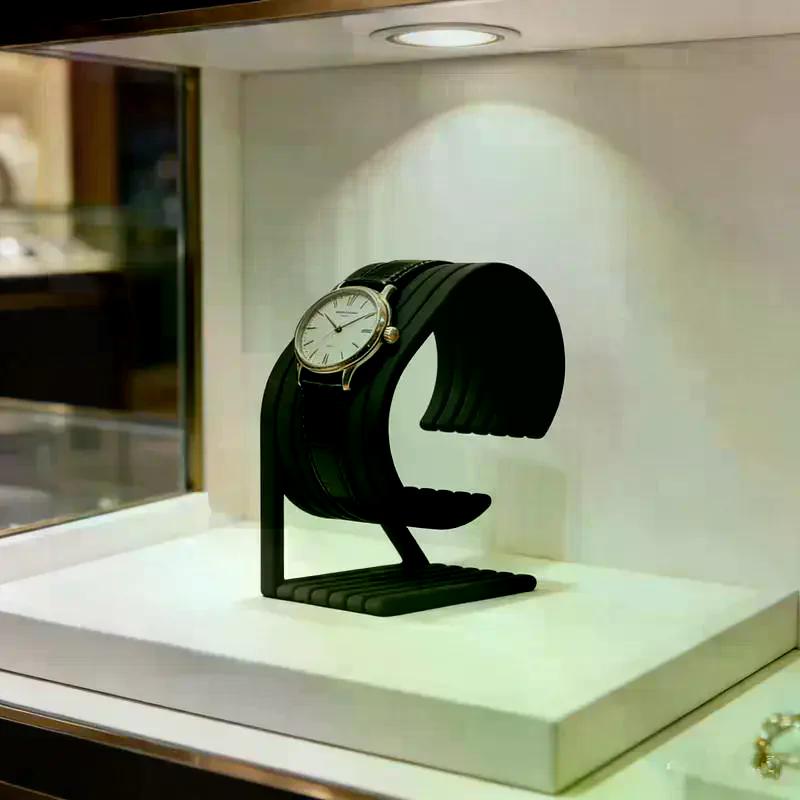 Jewelry And Watches Store - Luxuriöser Marmor-Uhrenständer für 2 Uhren, stabile