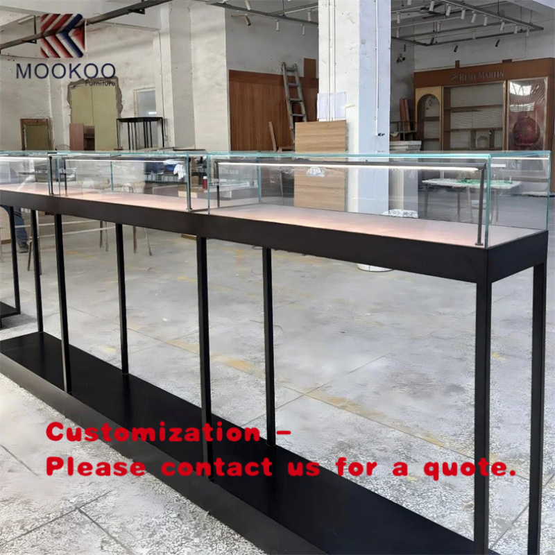 Anpassbare Glasvitrine mit Met – Jewelry And Watches Store Bewertung und Preis