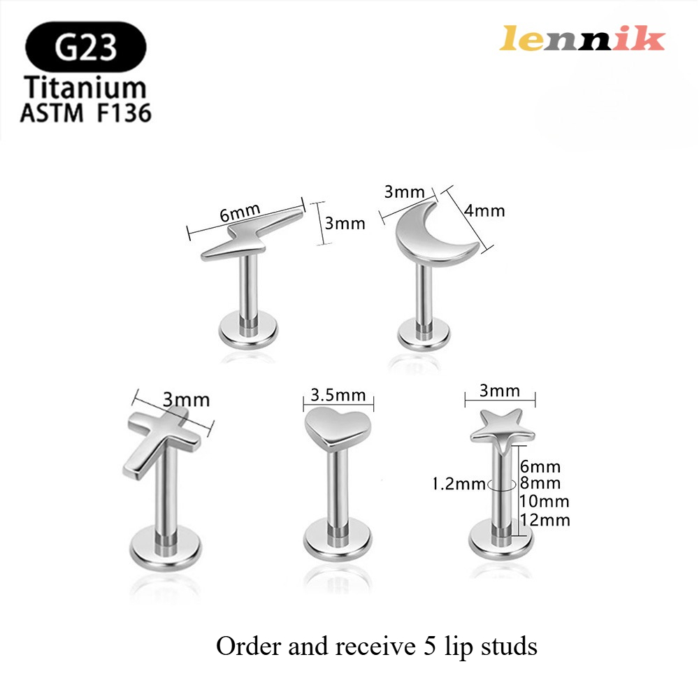 LENNIK F136 Titanlegierung Kre – Moon Star Earrings Bewertung und Preis