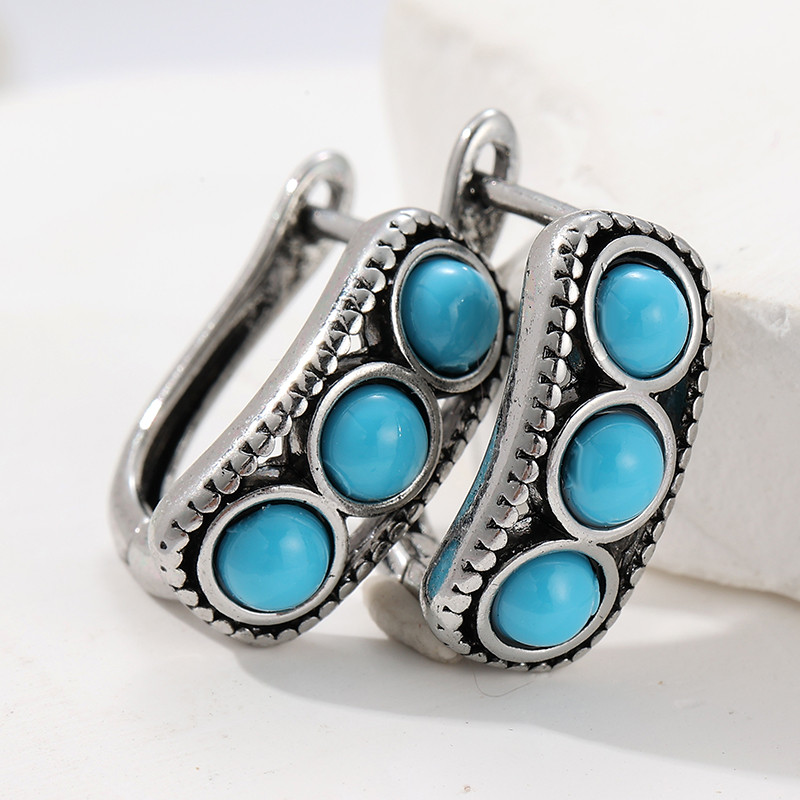 Vintage-Ohrringe im Türkis-Sti – Turquoise Stone Ring Bewertung und Preis