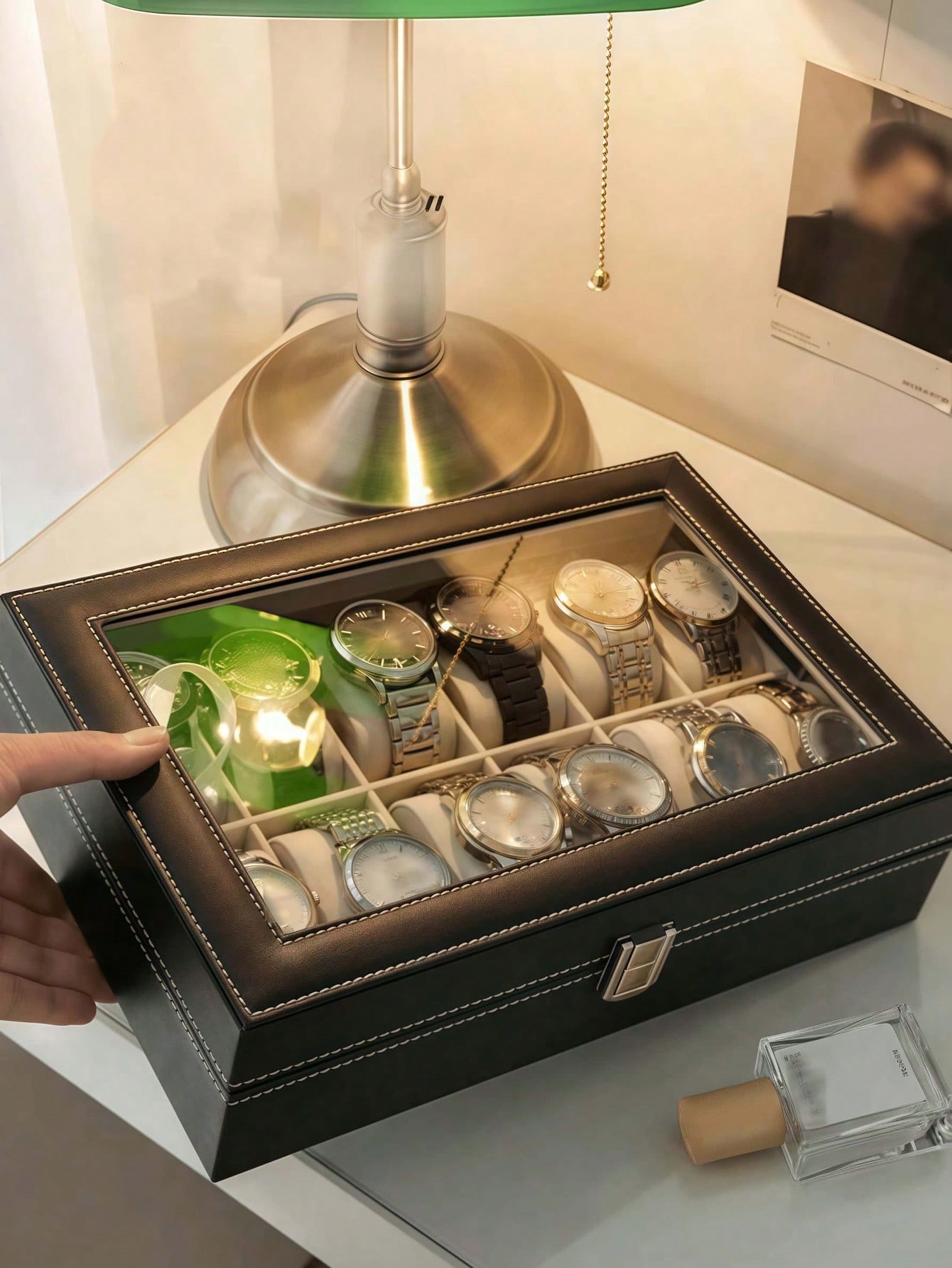 Leder-Uhrenbox mit Schloss, Gr – Jewelry Organizer Watches Bewertung und Preis