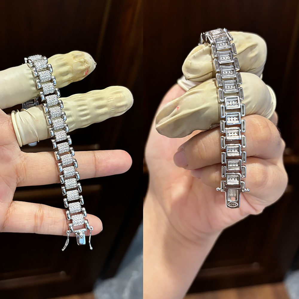 TEMGF Volles Moissanit-Armband – Fine Jewelry Watches Women Bewertung und Preis