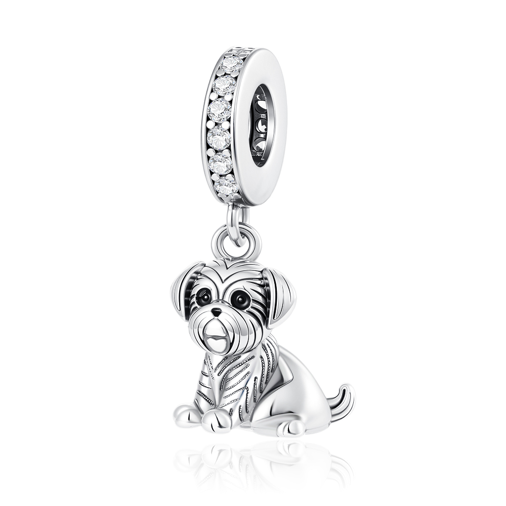 Glänzende Zirkon-Welpen-Wolf-A – Wolf Jewelry & Watches Tampa Reviews Bewertung und Preis
