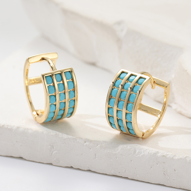 Inlay Square Imitation Blue Tu – Turquoise Stone Ring Bewertung und Preis