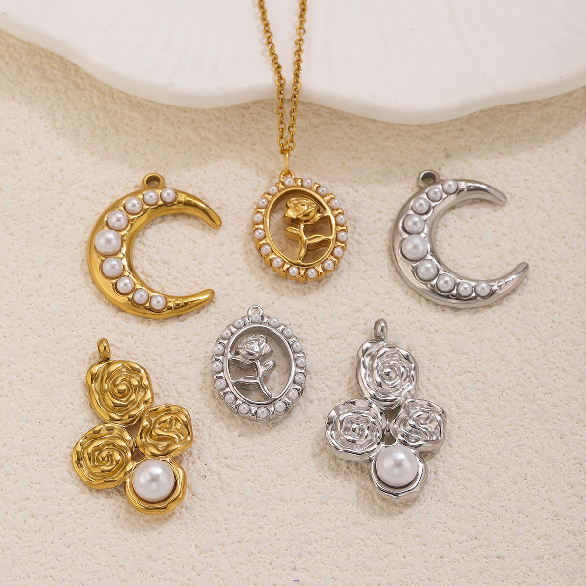 5 Stück Edelstahl 18K vergolde – Moon Star Earrings Bewertung und Preis
