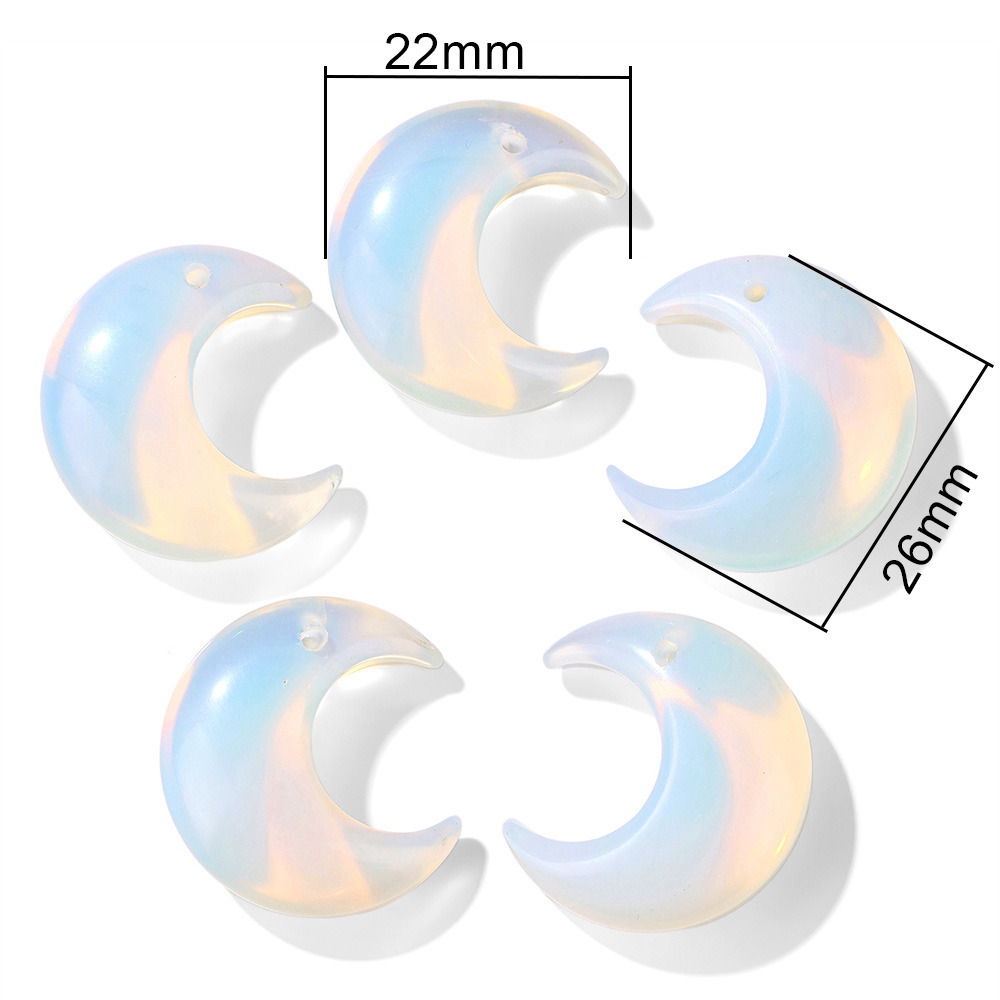 2 Stück natürlicher Halbmond-C – Moon Star Earrings Bewertung und Preis