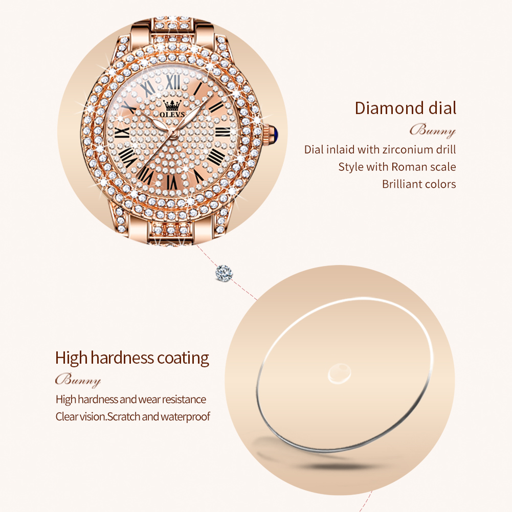 OLEVS 9943, luxuriöse Original – Jewelry Watches Gold Bewertung und Preis