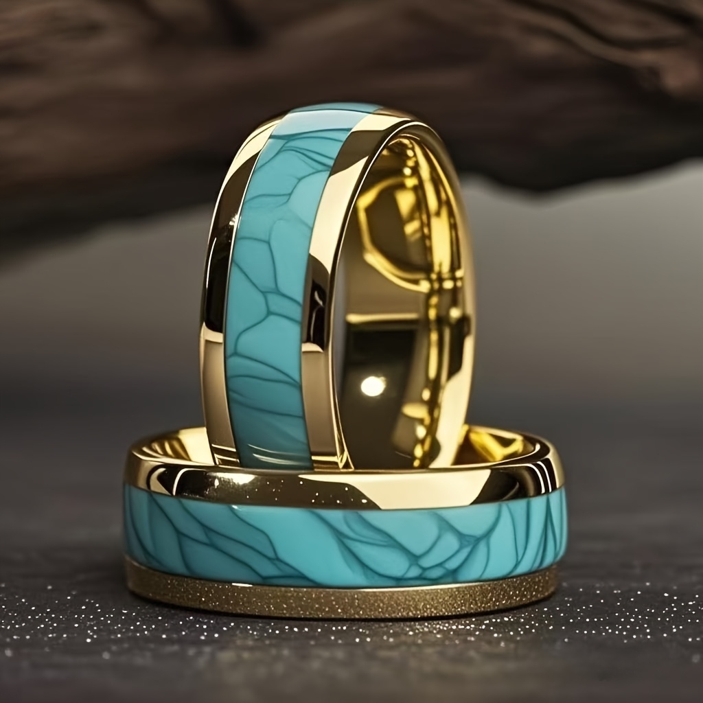 Einzigartiger türkisfarbener S – Turquoise Stone Ring Bewertung und Preis